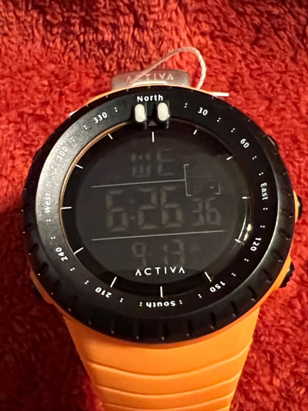 Ativa Orange and Black Digital Sport Watch